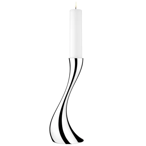 Georg Jensen Cobra Bodenkerzenleuchter klein Edelstahl